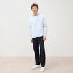 Jeans large longueur 32 en coton denim brut rinse homme