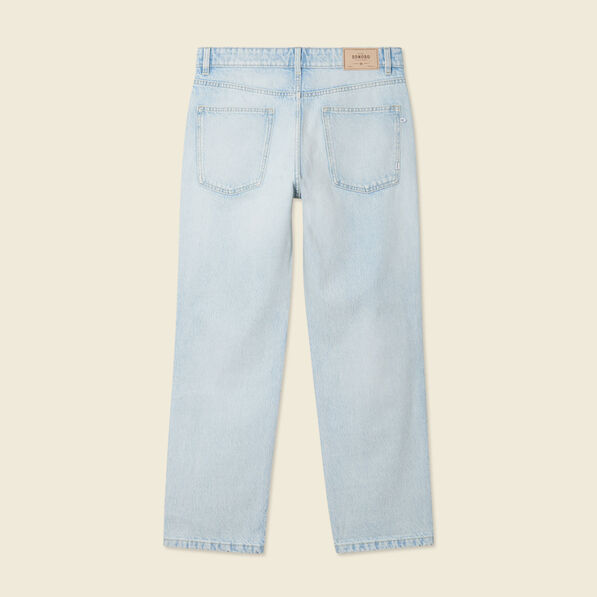 jeans large 5 poches denim snow bleach homme Jeans large 5 poches denim snow bleach homme