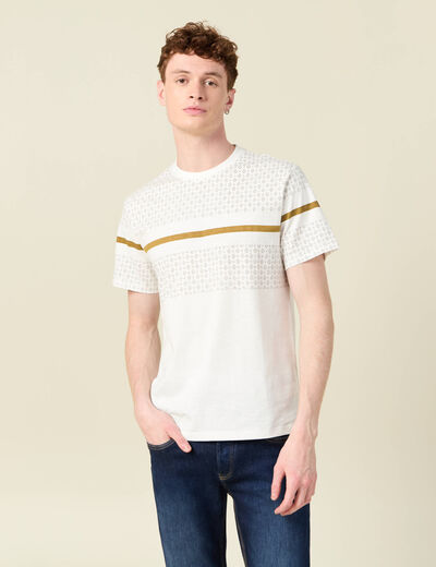 T-shirt éco-responsable ecru homme