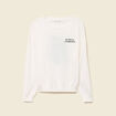 Pull col rond Atelier Beguin x Bonobo ecru femme