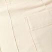 Jeans flare à pont denim blanc femme