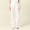 Jeans large éco-responsable denim blanc femme