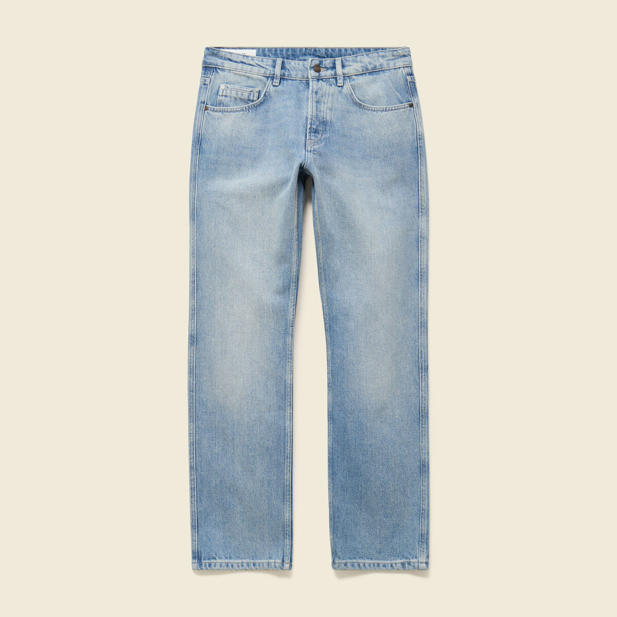 Jeans regular longueur 32 en coton bleu homme