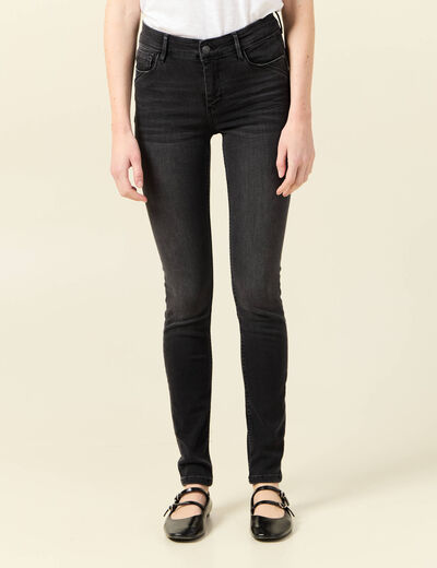 Jeans Marylin - skinny push up denim gris femme