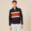 Sweat manches longues orange foncé homme