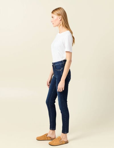 Jeans skinny éco-responsable denim brut femme