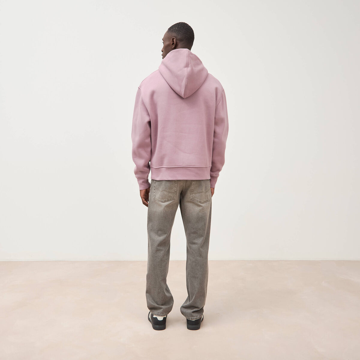 Sweat ample &agrave; capuche manches longues parme homme