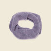 Snood tricoté fabriqué en France gris foncé femme