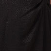 Jupe midi droite fendue satin noir femme