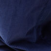 Pantalon large en velours longueur 32 bleu fonc&eacute; homme