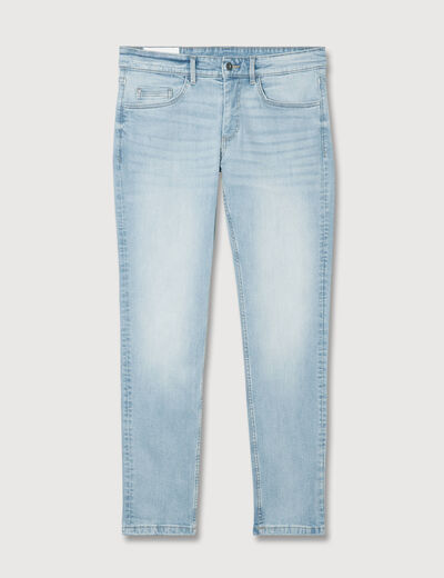 Jeans slim 5 poches longueur 32 denim used homme