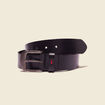 Ceinture en cuir noir homme