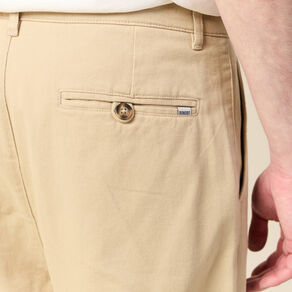 Pantalon chino à pinces sable homme