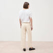 Jeans slouchy taille haute denim blanc femme