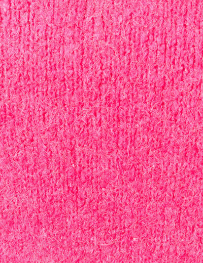 Pull manches longues col rond rose femme