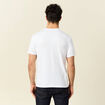 T-shirt ajust&eacute; col rond manches courtes blanc homme