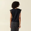 T-shirt manches courtes noir femme