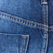 Jeans boyfriend ceintur&eacute; denim brut femme