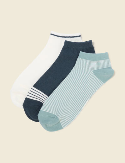 Lot de 3 paires de chaussettes vert kaki homme