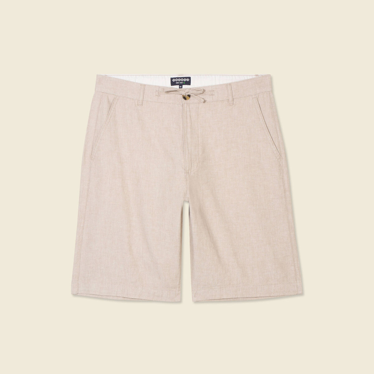 Bermuda droit beige homme