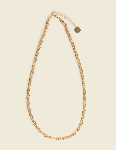 Collier couleur or femme