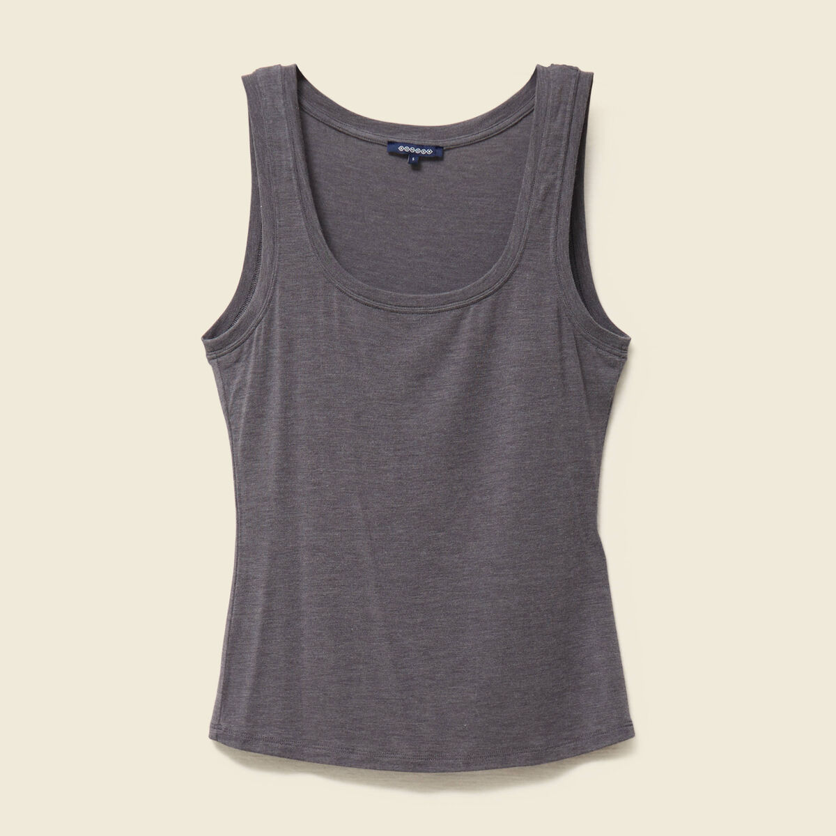 D&eacute;bardeur cintr&eacute; d&eacute;collet&eacute; sans manches gris fonc&eacute; femme