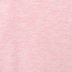 Pull droit court col v manches courtes rose clair femme