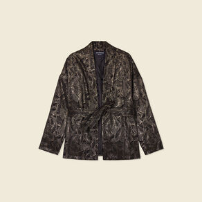 veste droite eco responsable couleur or femme Veste droite éco-responsable couleur or femme