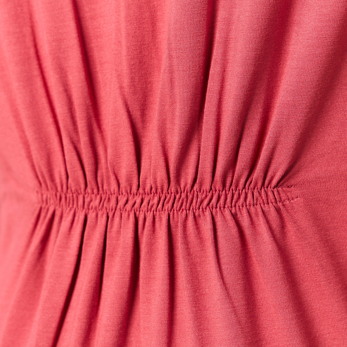 Robe longue droite rose framboise femme