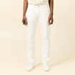 Jeans éco-responsable straight denim blanc homme