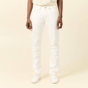 jeans eco responsable straight denim blanc homme Jeans éco-responsable straight denim blanc homme