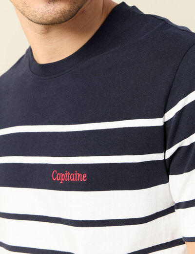 T-shirt manches courtes ecru homme