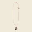 Collier avec pendentif noir femme