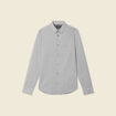 Chemise manches longues gris homme