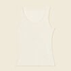 Débardeur femme uni col arrondi Instinct beige femme