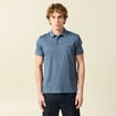 Polo manches courtes bleu gris homme