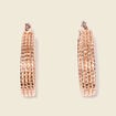 Boucles d'oreilles cr&eacute;oles couleur or femme