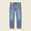 Jeans straight longueur 32 en coton denim stone homme
