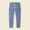 Jeans battle à coulisse denim used homme