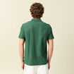 Polo cintr&eacute; manches courtes vert homme