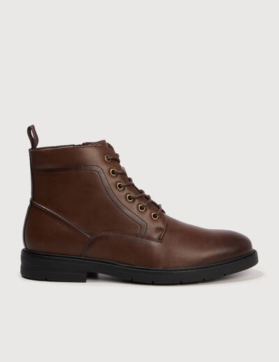 Bottines marron fonc&eacute; homme