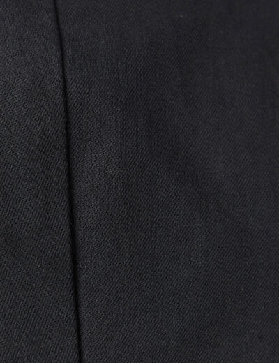 Blazer cintr&eacute; manches longues doubl&eacute; noir homme