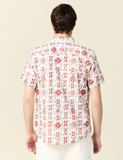 Chemise manches courtes multicolore homme