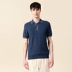 Polo manches courtes bleu foncé homme