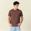 T-shirt manches courtes bordeaux homme