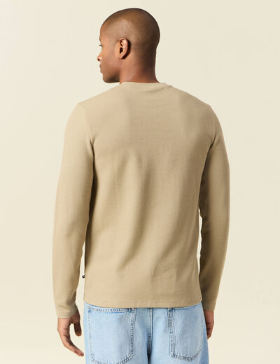 T-shirt manches longues gris homme