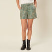 Short droit vert menthe femme