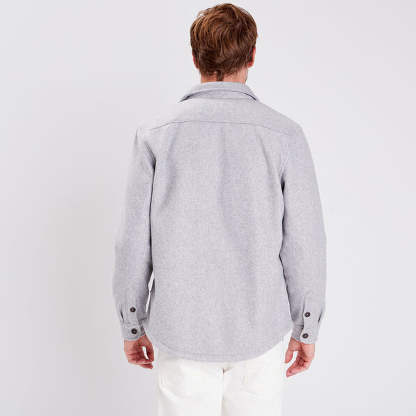 surchemise eco responsable gris fonce homme Surchemise éco-responsable gris foncé homme