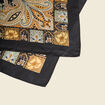 Foulard satin&eacute; noir femme