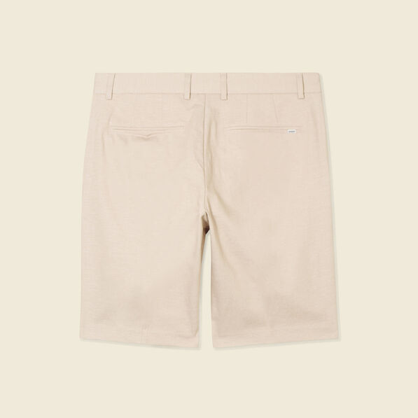 Bermuda droit gris homme